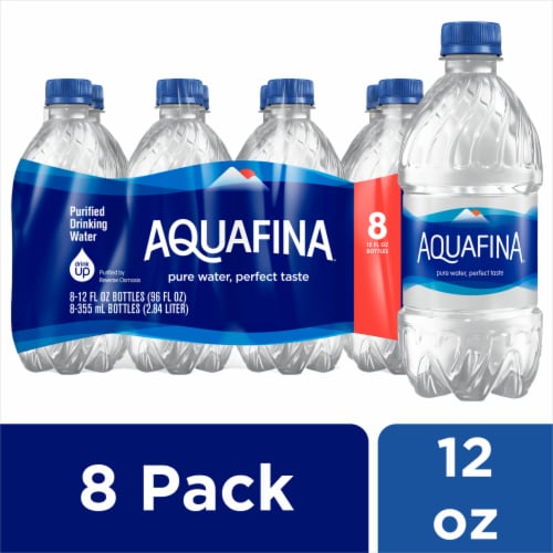 Aquafina® Purified Drinking Mini Bottled Water, 8 bottles / 12 fl oz ...