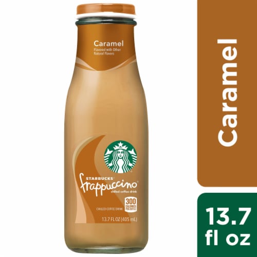 Starbucks Frappuccino Caramel Iced Coffee Drink Perspective: front