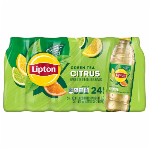 Lipton Citrus Green Tea, 24 bottles / 16.9 fl oz - Foods Co.