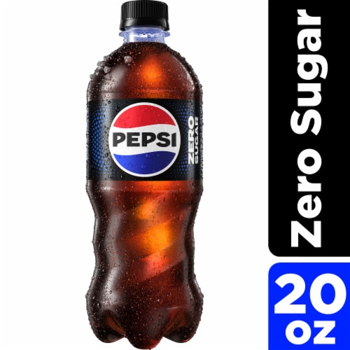 Pepsi Cola® Zero Sugar Soda Bottle Perspective: front