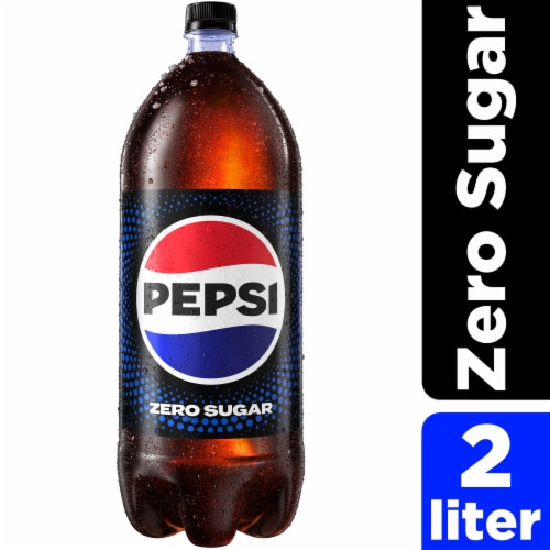 Pepsi Cola® Zero Sugar Soda Bottle Perspective: front