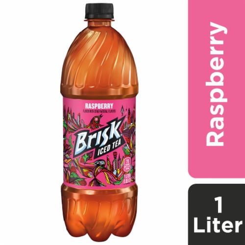 Brisk® Raspberry Flavor Iced Tea Perspective: front