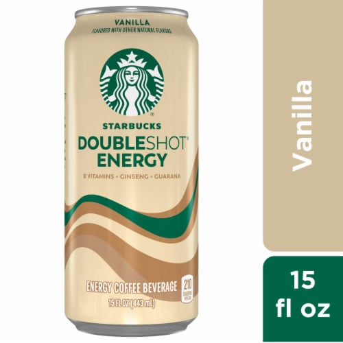 Starbucks® Doubleshot® Energy Vanilla Iced Coffee Can Perspective: front