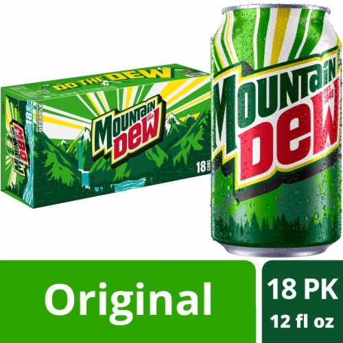 Mountain Dew® Soda Cans Perspective: front