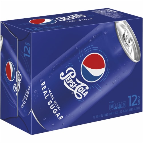 Pepsi Cola Throwback Soda Perspective: front