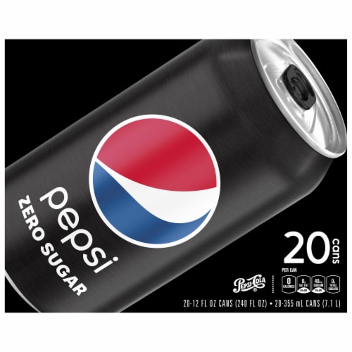 Pepsi Max Zero Sugar Cola, 20 cans / 12 fl oz - Kroger