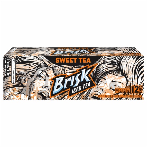 Lipton Brisk Lemon Iced Tea 12 fl oz can X 4 American drink