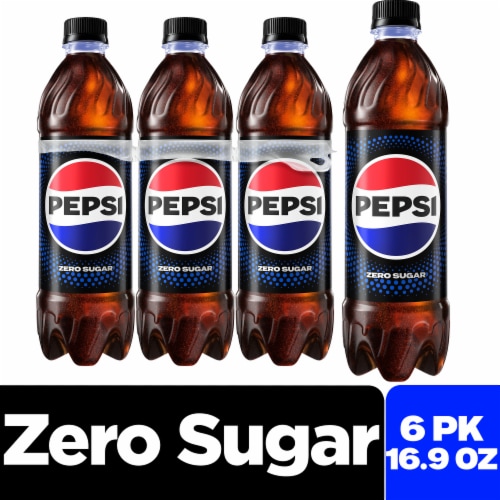 Pepsi Cola® Zero Sugar Soda Bottles Perspective: front