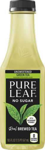 Pure Leaf® No Sugar Brewed Iced Green Tea Bottle Perspective: front