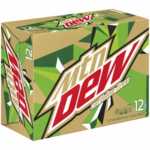 Mountain Dew Caffeine Free Soft Drink Pack Perspective: front