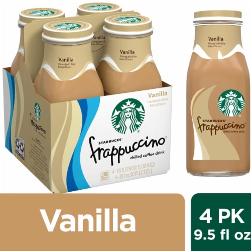 Starbucks® Frappuccino Vanilla Iced Coffee Drink Perspective: front