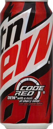 Mountain Dew Code Red Soda Perspective: front