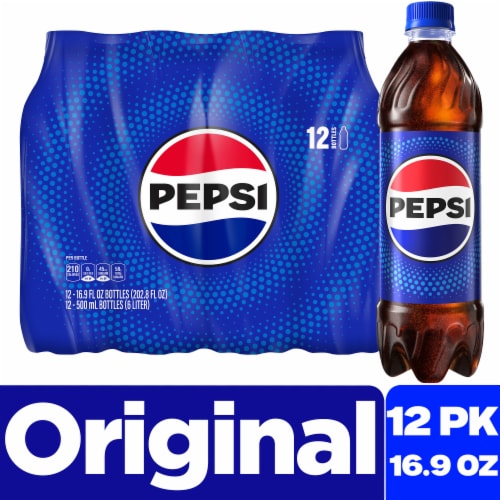Pepsi Cola® Soda Bottles Perspective: front
