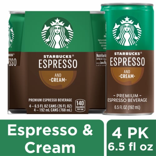 Starbucks® Espresso and Cream Iced Coffee Drink Perspective: front