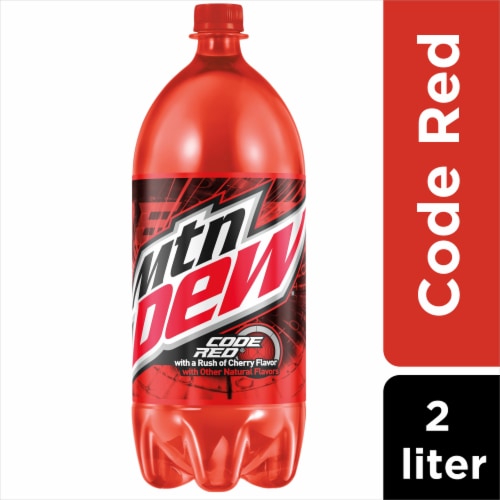 Mountain Dew Code Red Soda Bottle 2 L Kroger