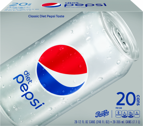 Diet Pepsi Cola Perspective: front