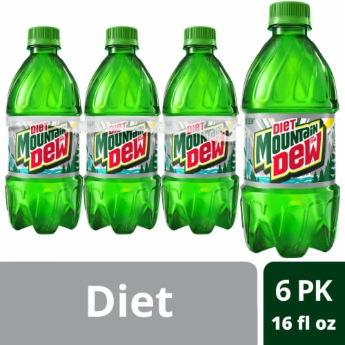 Diet Mountain Dew® Soda Bottles Perspective: front