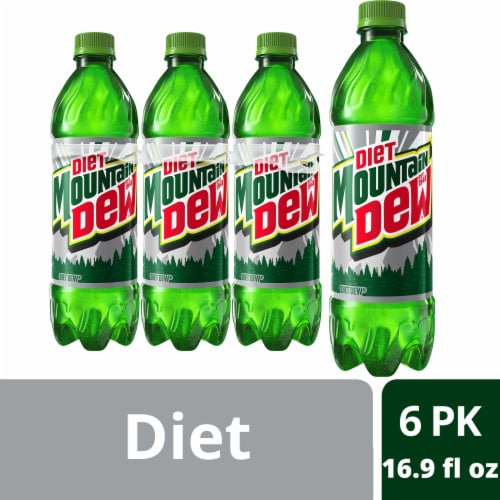 Diet Mountain Dew® Soda Bottles Perspective: front