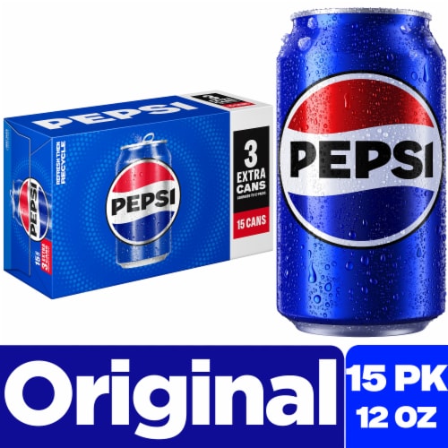 Pepsi Cola® Soda Cans Perspective: front