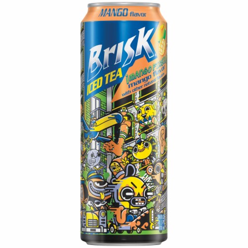 Brisk Mango Iced Tea Perspective: front
