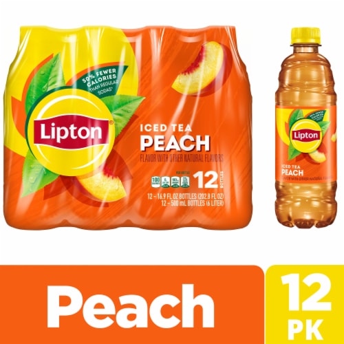 ICED TEA LIPTON GREEN CITRUS (24 BOTTLES, 16.9 oz), NATURAL FLAVORS