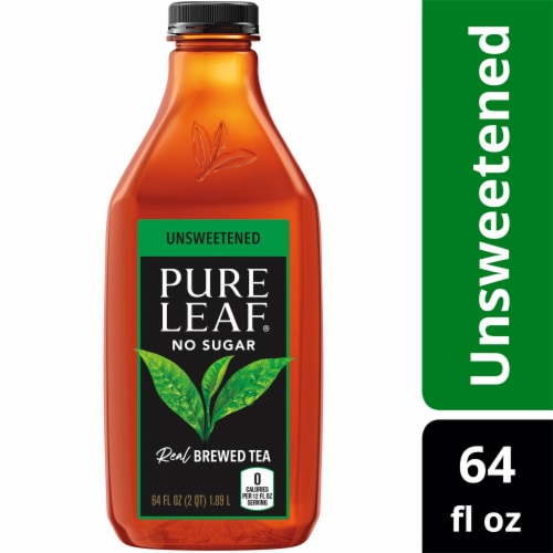 Pure Leaf Unsweetened Black Brewed Iced Tea Perspective: front