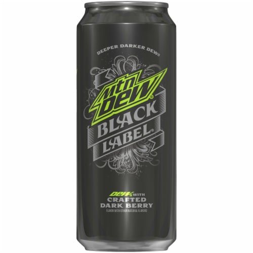 Mountain Dew® Black Label® Dark Berry Soda Perspective: front