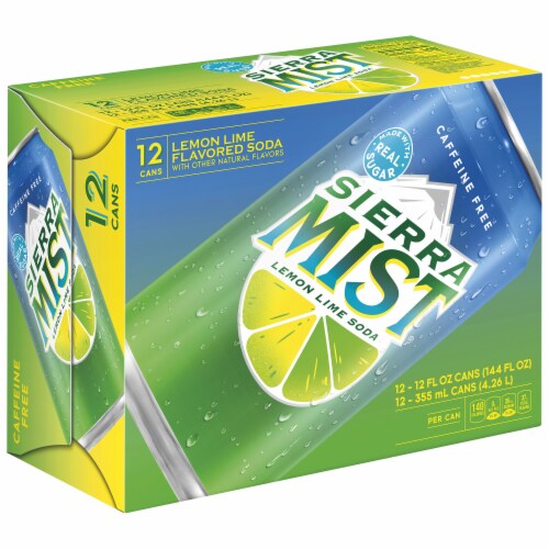  Starry Lemon Lime Soda, 12 Fl Oz Cans, 12 Pack