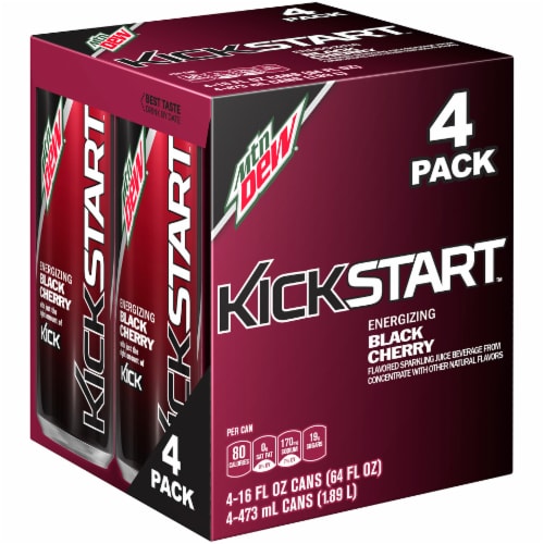 Mountain Dew Kickstart Black Cherry Perspective: front