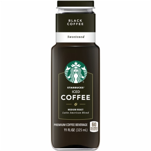 Starbucks Sweetened Black Medium Roast Iced Coffee Perspective: front