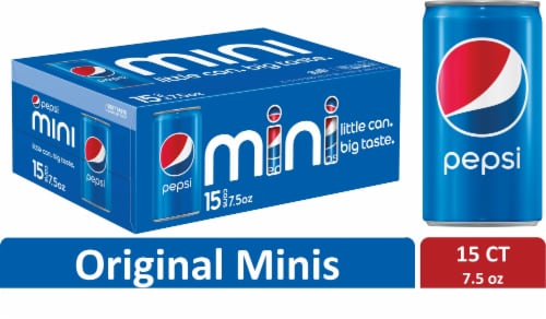 Pepsi Cola® Soda Mini Cans Perspective: front