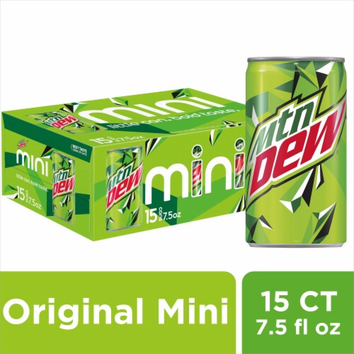 Mountain Dew® Soda Mini Cans Perspective: front