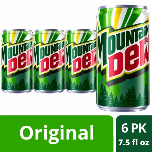 Calories in Mountain Dew Soda Mini Cans