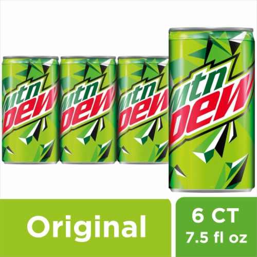 Mountain Dew® Soda Mini Cans Perspective: front