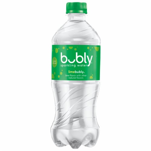 Bubly™ Lime Flavored Sparkling Bottled Water Perspective: front