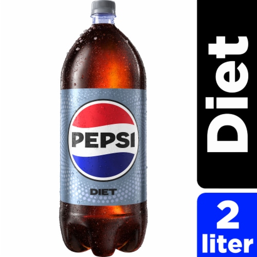 Pepsi Cola Zero Sugar Soda Pop, 2 Liter Bottle