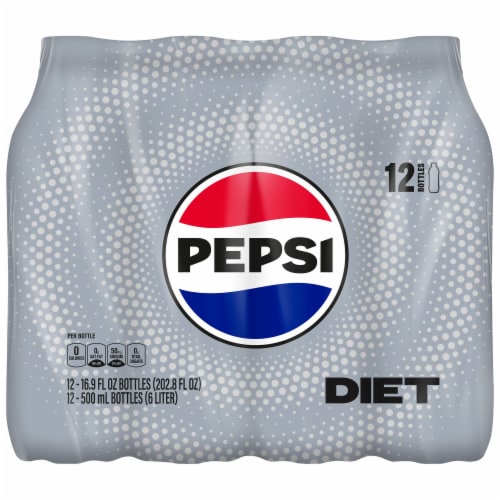 Diet Pepsi Soda Bottles Perspective: front