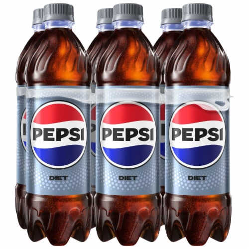 Diet Pepsi Cola® Soda Bottles Perspective: front