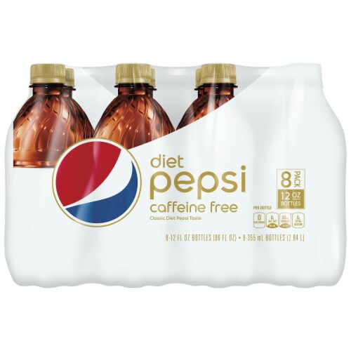 Diet Pepsi Caffeine Free Soda 8 Bottles 12 Fl Oz Kroger