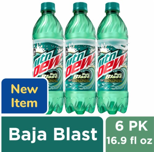 Mountain Dew® Baja Blast Soda Bottles Perspective: front