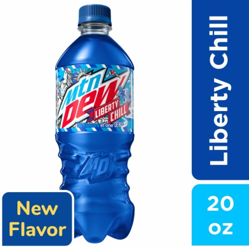 Mountain Dew® Liberty Chill Soda Bottle Perspective: front