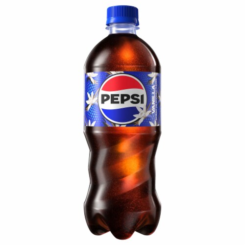 Pepsi Vanilla Soda Bottle Perspective: front