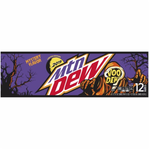 Mountain Dew Limited Edition Voo Dew Mystery Flavor Soda, 12 cans / 12