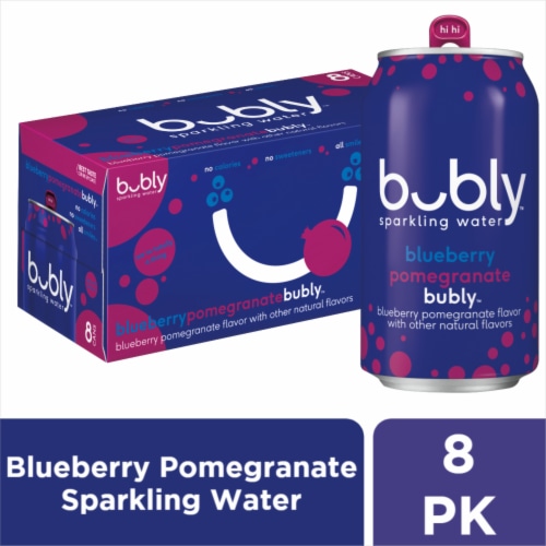 Bubly™ Blueberry Pomegranate Flavored Sparkling Water Cans