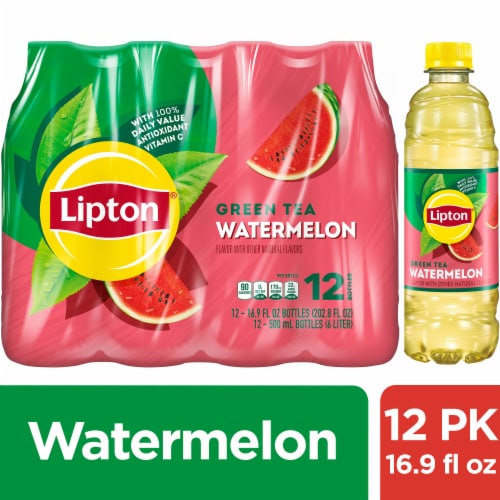 Lipton Watermelon Iced Green Tea Perspective: front