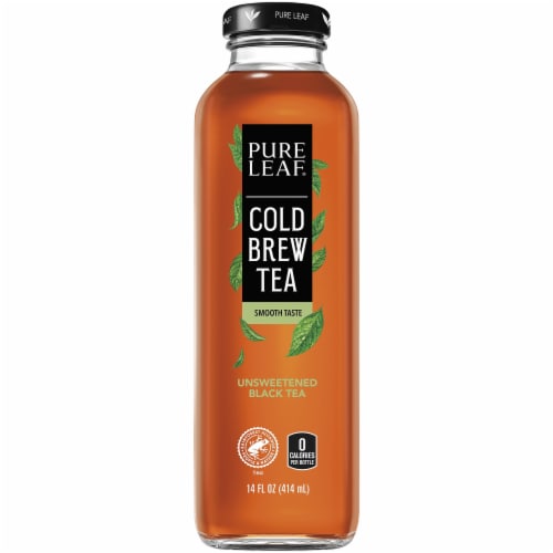 Pure Leaf Iced Tea, Unsweetened Black Tea, 18.5 Oz Bottles (12