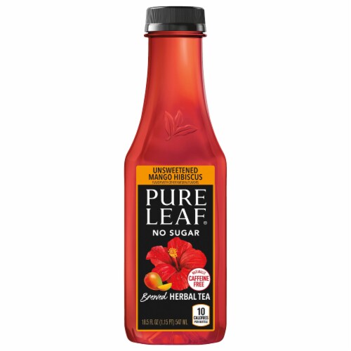 Pure Leaf® Unsweetened Mango Hibiscus Brewed Iced Tea Perspective: front