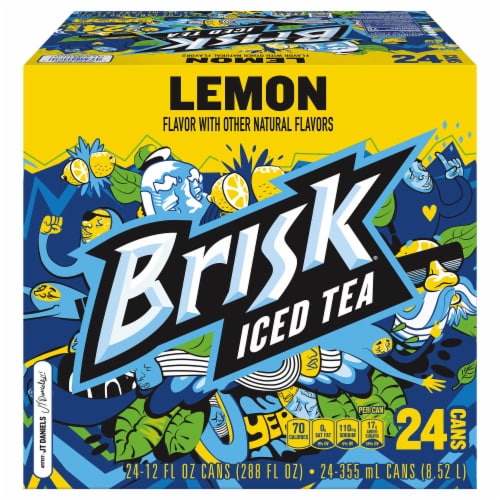 Lipton Brisk Lemon Iced Tea, 24 pk / 12 fl oz - Foods Co.