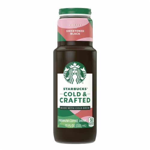 Starbucks® Cold & Crafted Sweetened Black Premium Coffee Drink, 11 fl oz Fred Meyer