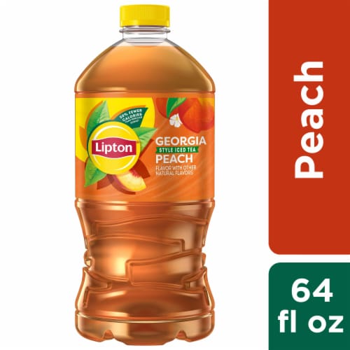 Lipton® Peach Iced Tea Carton Perspective: front